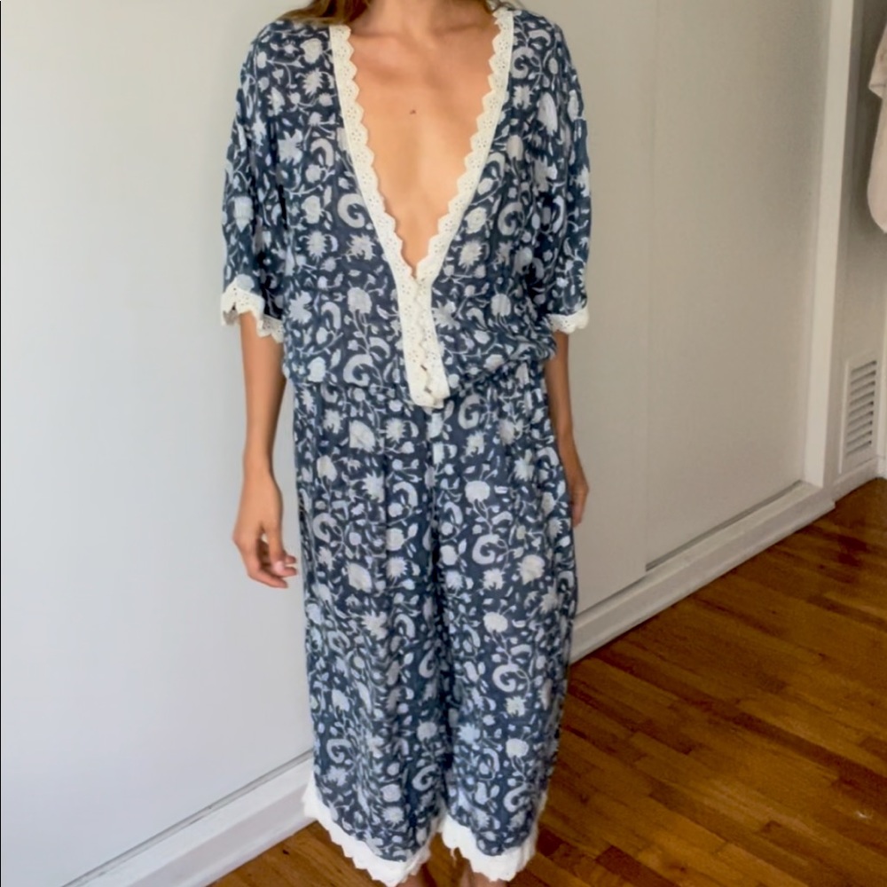 Hannah Art Wear Navy Jumpsuit